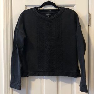 Topshop Black Crew Neck Sweater